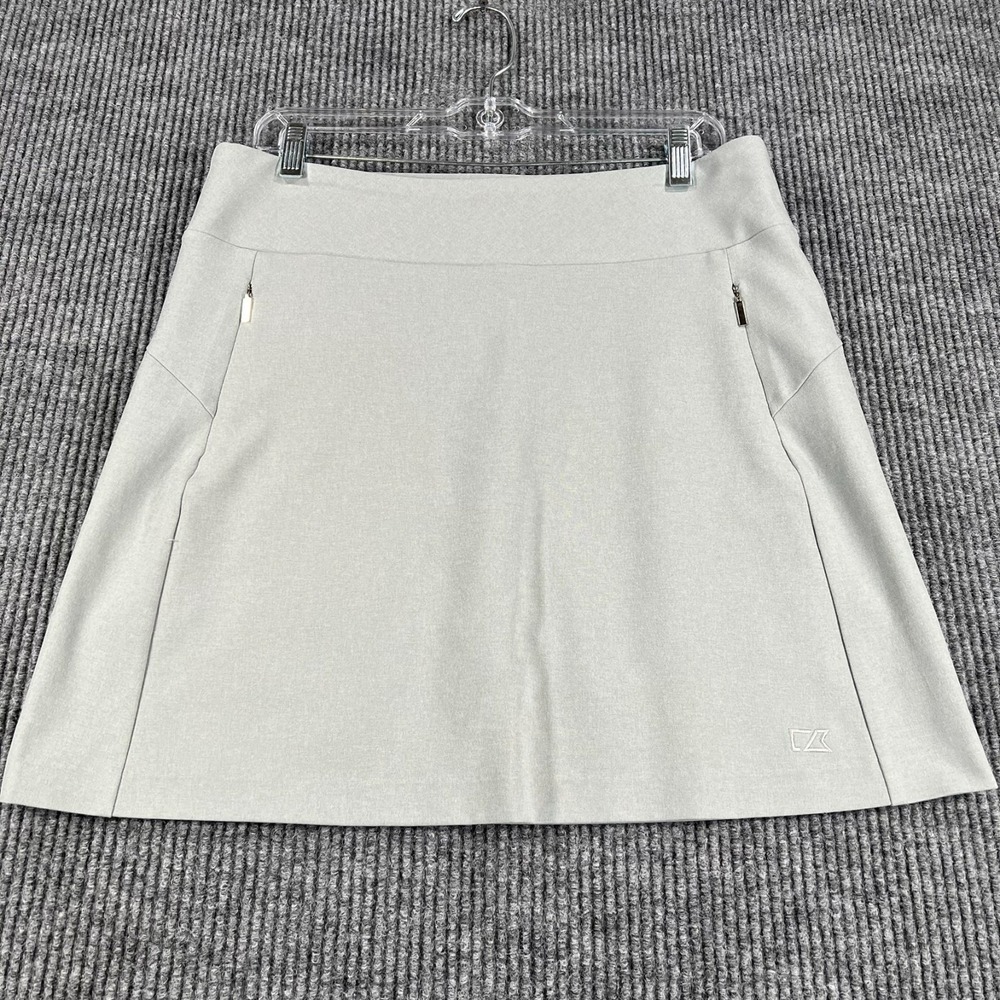 Cutter & Buck Skirt Skort Womens Size Large Gray Lined Golf Tennis Pickleball